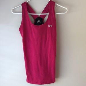 SALE! Under Armour Heat Gear Tank Top Built In Bra